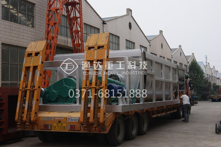 3.5×6米重型雙軸攪拌機發往上海